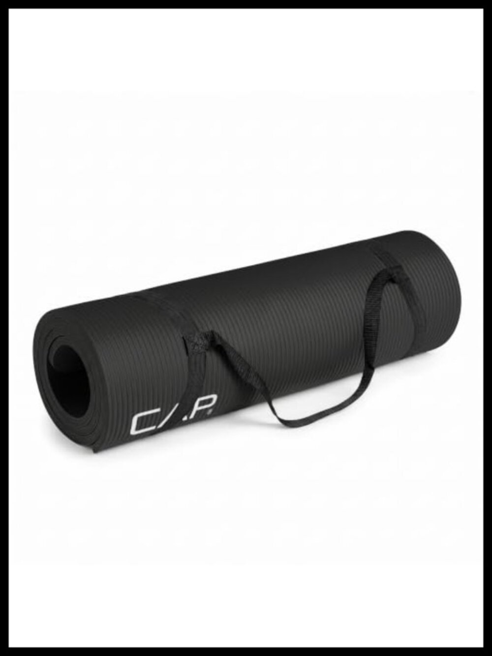 Thick 1/2-Inch High Density NBR Foam Yoga Mat with Carry Strap